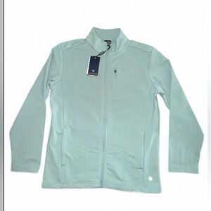 Maelreg Performance Jacket Girls Size 14-16 Youth Dusty Green Full Zip NWT